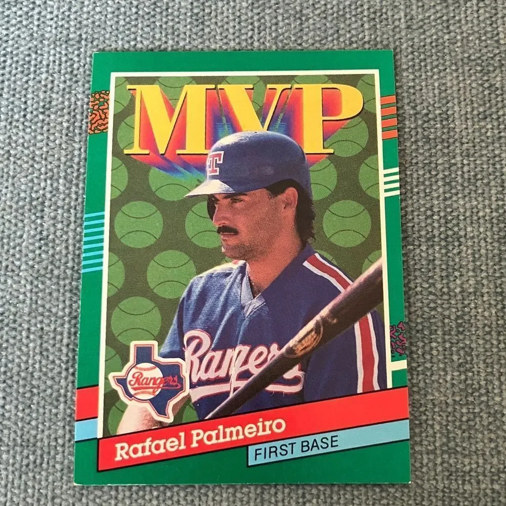 1991 Donruss Texas Rangers MVP Baseball Card Trading Card